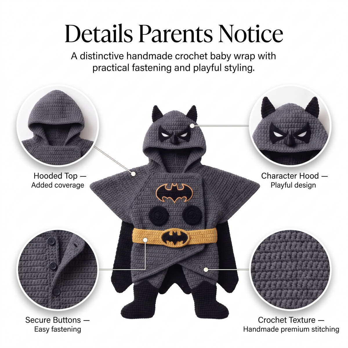 Materials — soft baby-friendly yarn