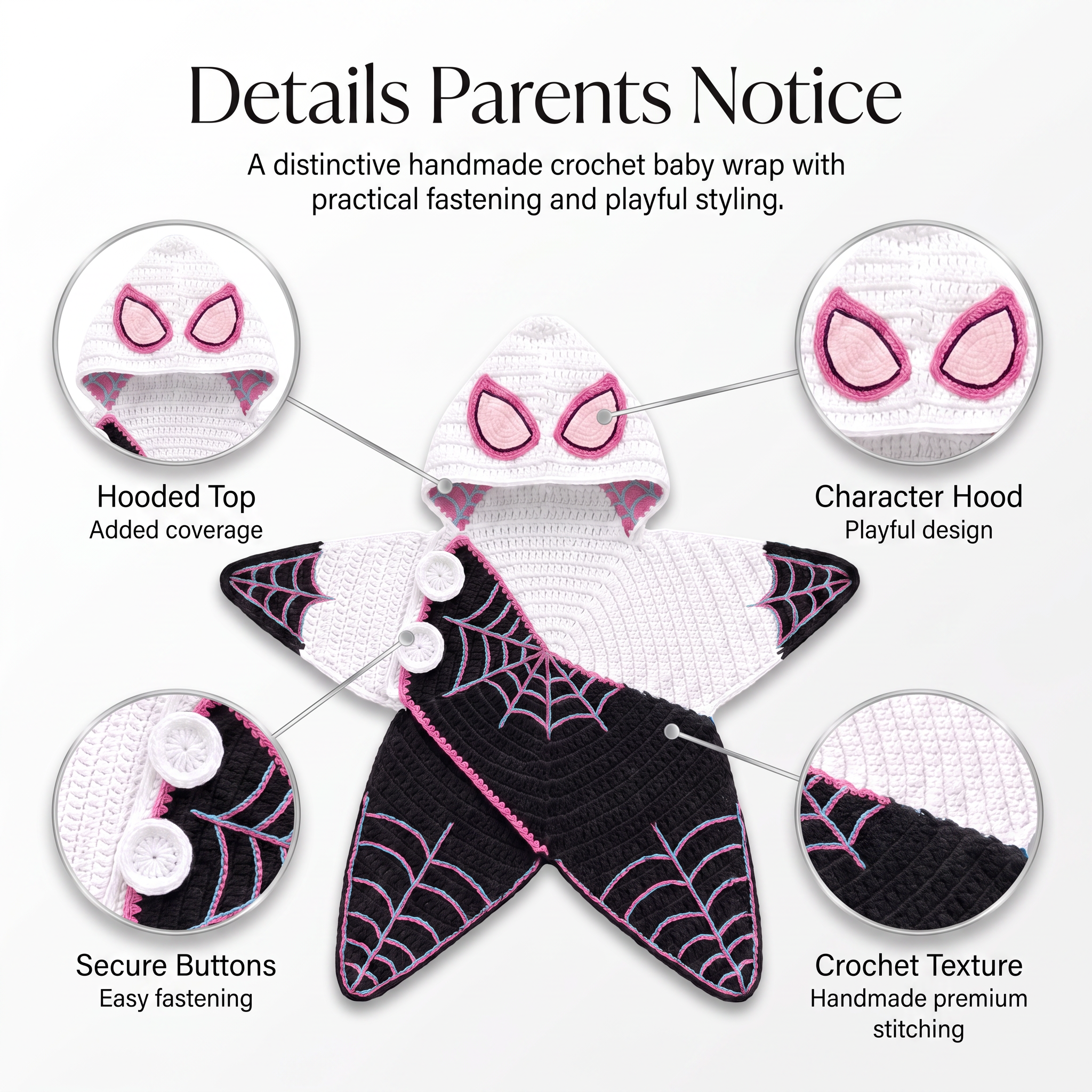 Materials — soft baby-friendly yarn